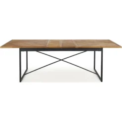 Skånska Möbelhuset Santos Matbord 180-240 Cm - Honungsek/svart -Stolar affär 0021b598c5a3b7f884eae06669599329e6