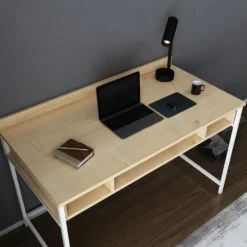 Skånska Möbelhuset Alma Skrivbord 120 X 60 Cm - Vit/ek -Stolar affär 00365688522d8e56151a3043f8c5e9bee5