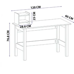 Skånska Möbelhuset London Skrivbord 120 X 60 Cm - Vit/brun -Stolar affär 004dbf84aac104ae26c707088dcbe31681