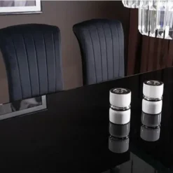 Skånska Möbelhuset Prince Matbord 150 X 90 Cm - Svart/krom -Stolar affär 0052f0d56c04856da99f2538ae5fe0ea28