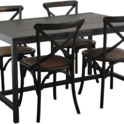 Skånska Möbelhuset Rowland Matbord 140 Cm - Svart Alm -Stolar affär 02342cdbb7cfd1d1cec5447511c02386d2