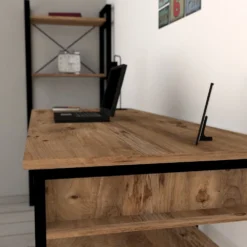 Skånska Möbelhuset Emro Skrivbord 150x58,4 Cm - Valnöt/svart -Stolar affär 0315facc6ab738ae4df468d708b0ee68c6