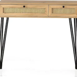 Skånska Möbelhuset Sahra Skrivbord 105x55 Cm - Ek/svart -Stolar affär 0392d6654b34330ce2c3fb7b68091fdfe0