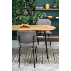 Skånska Möbelhuset Rankin Matbord 160 Cm - Ek/svart -Stolar affär 043301c98fdfd48ad3faec440025ac5afa