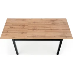 Skånska Möbelhuset Regner Matbord 124-168 Cm - Wotan Ek/svart -Stolar affär 046aa6efcedfffea398082d9c7b1d2deff