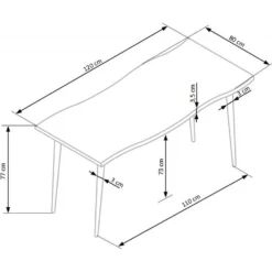 Skånska Möbelhuset Farside Matbord 120 Cm - Ek/svart -Stolar affär 05bf89990dd39725c87923daf85c44f778