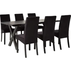 Skånska Möbelhuset Ravn Matbord 180 Cm - Svart -Stolar affär 05cdf52acb233ed709976ca3239372c4f7