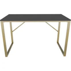 Skånska Möbelhuset Layton Skrivbord 120 X 60 Cm - Guld/antracit -Stolar affär 0656ef6b22e512c98672136849a1e72c2b