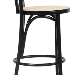 Fameg No 18 Barstol Med Rottingsits - Svart -Stolar affär 06af06a061662615386dd5d2642da96ac3