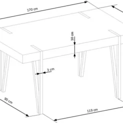 Skånska Möbelhuset Murphy Matbord 170 X 90 Cm - Ljus Ek/svart 9 Skånska Möbelhuset Murphy Matbord 170 X 90 Cm - Ljus Ek/svart -Stolar affär 06de254fe4ab575b7c70faf7fd7dcb0502