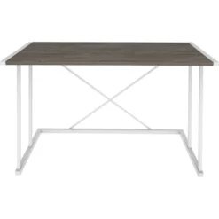 Skånska Möbelhuset Adelaide Skrivbord 114 X 60 Cm - Vit/mörkgrå -Stolar affär 07edbea8534899d85ffd46dae4495459dd
