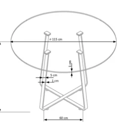 Skånska Möbelhuset Raphael Runt Matbord 115 Cm - Vit (Glas) / Metall -Stolar affär 080d346058f4f77a6a8577d80a2f1e7db2