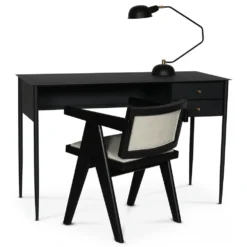 Skånska Möbelhuset Flash Skrivbord 120x50 Cm - Svart / Mässing -Stolar affär 09f1383ba419906198e6018317008ed3d2