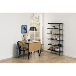 Skånska Möbelhuset Roxby Matbord 80-120 Cm - Ek/svart -Stolar affär 0a3264e297e041afa1d098d3ba27f992f7