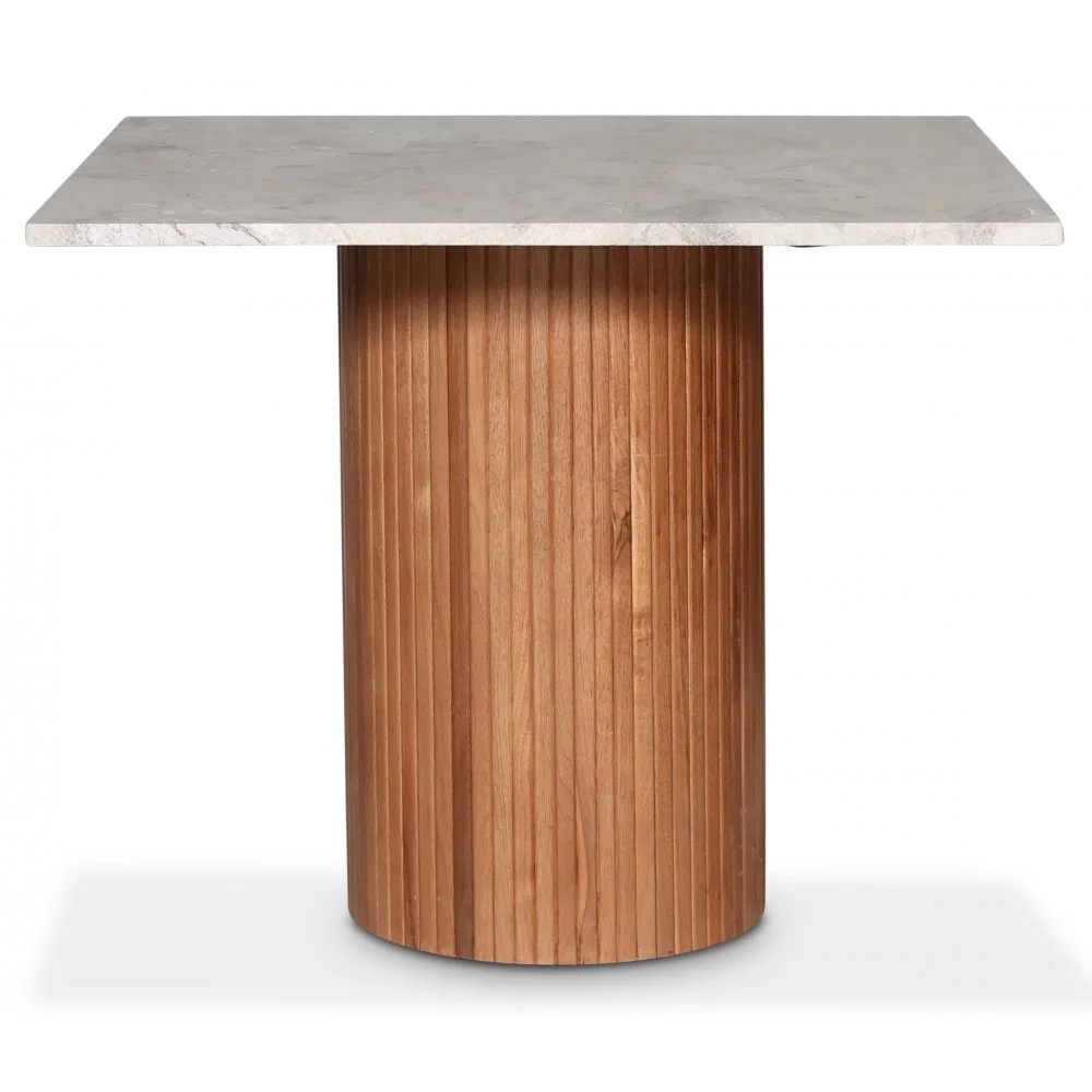 Skånska Möbelhuset Decibel Runt Matbord 90x90 Cm - Valnöt / Beige Marmor 3 Skånska Möbelhuset Decibel Runt Matbord 90x90 Cm - Valnöt / Beige Marmor