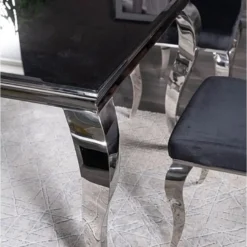 Skånska Möbelhuset Prince Matbord 150 X 90 Cm - Svart/krom -Stolar affär 0cf57fb9063e766e96a85b6897a733c451