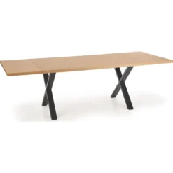 Skånska Möbelhuset Gambon Matbord Med Kryssben 160 Cm - Ekfaner/svart -Stolar affär 0ed431daab49e1d7807beb26a22e569d89