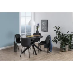 Skånska Möbelhuset Duncan Matbord Ø105 Cm - Svart 11 Skånska Möbelhuset Duncan Matbord Ø105 Cm - Svart -Stolar affär 0f420112e2c259c9795949ef46beb290d4