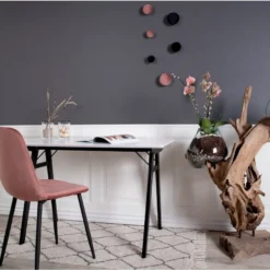 HOUSE NORDIC Vojens Skrivbord 120x60 Cm - Vit/svart -Stolar affär 0f90e1df6145934451040c286b880c93d3