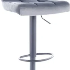 Skånska Möbelhuset Carlo Barstol - Grå Sammet