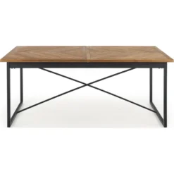 Skånska Möbelhuset Santos Matbord 180-240 Cm - Honungsek/svart -Stolar affär 1019908a9306988a087b3ea2189b1a1bf6