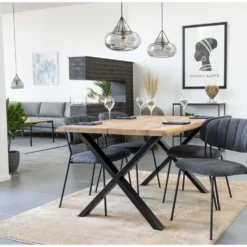 HOUSE NORDIC Toulon Matbord - Oljad Ek - 140x95x76x4 -Stolar affär 11a84bb580a0904951df051adc6fa88690