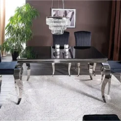 Skånska Möbelhuset Prince Matbord 150 X 90 Cm - Svart/krom -Stolar affär 12140225d1eae4efd64c221bc0efd8f150