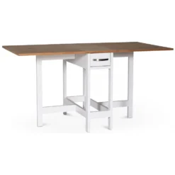 Skånska Möbelhuset Fårö Klaffbord 30/90/150 X 80 Cm - Vit / Ek -Stolar affär 122b251b664e35d004d068e21fd1eb02b7