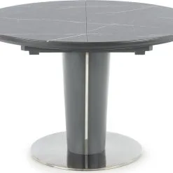 Skånska Möbelhuset Market Matbord 120-160 Cm - Grå Marmor/mörkgrå -Stolar affär 12814c0cfcf088730858c40c1f7102b885