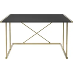 Skånska Möbelhuset Adelaide Skrivbord 114 X 60 Cm - Guld/antracit -Stolar affär 12f4e3ba514fd2f4411d679b99ec9bd2f5