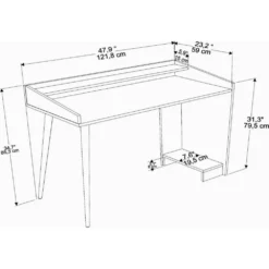 Skånska Möbelhuset Vanessa Skrivbord 121,8 X 59 Cm - Vit -Stolar affär 136aff0773e637facfe804828eac6cbef0