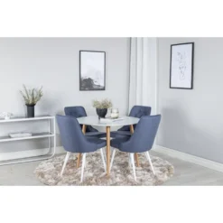 Skånska Möbelhuset Paradis Matbord 100 Cm - Vit/ek -Stolar affär 157f6f532d20a0b8d9e9a3b73b17dcc9bf