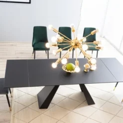 Skånska Möbelhuset Salvadore Matbord 120-180 Cm - Svart -Stolar affär 1689e3f1f5db113a63091ccaf80106a2b6