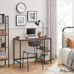 Skånska Möbelhuset Osman Skrivbord 120 X 60 Cm - Brun/svart -Stolar affär 17ce5eed8e8704bad0a45f2ce79609a33a