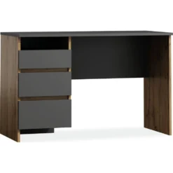 Skånska Möbelhuset Boro Skrivbord 120x55 Cm - Antracit/wotan Ek