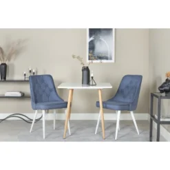 Skånska Möbelhuset Bridge Matbord 75 Cm - Vit/ek -Stolar affär 195fc5ecfaf258640f6935aaed948ce00a