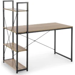 Skånska Möbelhuset Perlie Skrivbord 120x60 Cm - Sonoma Ek/svart