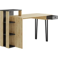 Skånska Möbelhuset Loyd Skrivbord 141x92 Cm - Ek/antracit -Stolar affär 1a5ef4bb854a3b396249ddcc8f2a5b111e