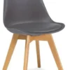 Skånska Möbelhuset Jerry Matstol - Grå/bok -Stolar affär 1cb7c23122c0522740b38ec3af072248e9