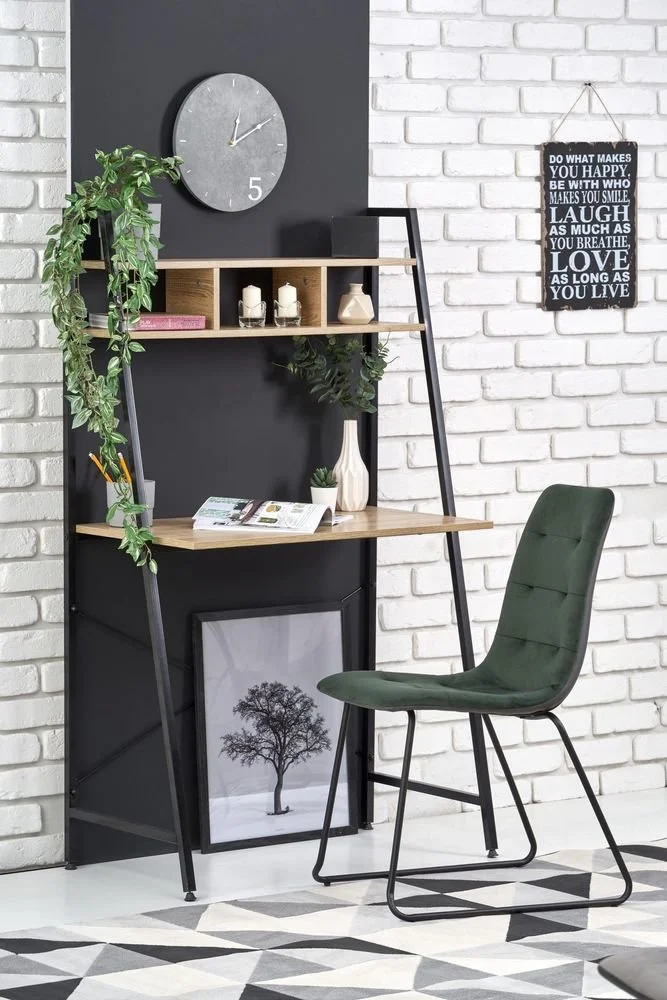 Skånska Möbelhuset Perlie Skrivbordshylla - Sonoma Ek/svart 4 Skånska Möbelhuset Perlie Skrivbordshylla - Sonoma Ek/svart - Bild 2