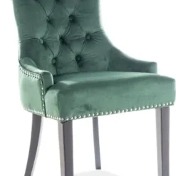 Skånska Möbelhuset Edward Matstol - Grön Sammet