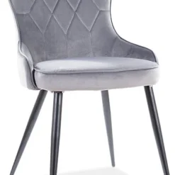 Skånska Möbelhuset Lotus Matstol - Grå Sammet