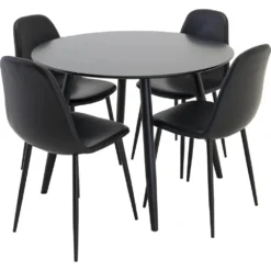 Skånska Möbelhuset Paradis Matbord 100 Cm - Svart -Stolar affär 1e14e8ed0a12e32094c122cefa9227eb6b