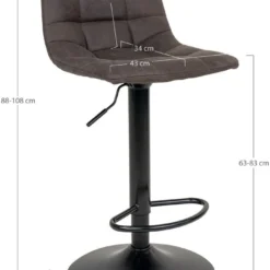 HOUSE NORDIC Middelfart Barstol - Mörkgrå/svart 14 HOUSE NORDIC Middelfart Barstol - Mörkgrå/svart -Stolar affär 1e7b9de6112d0859612dd3323b4bb84312