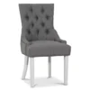 Skånska Möbelhuset Decotique Stol Med Antika Nitar (rygghandtag) - Grå/Vit