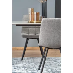 Skånska Möbelhuset Valarauk Matbord 140 Cm - Ljusgrå/svart -Stolar affär 212422cde0e4454b92268a2fa35b45c6bd