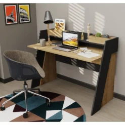 Skånska Möbelhuset Broklyn Skrivbord 123,6 X 59,6 Cm - Ek/antracit