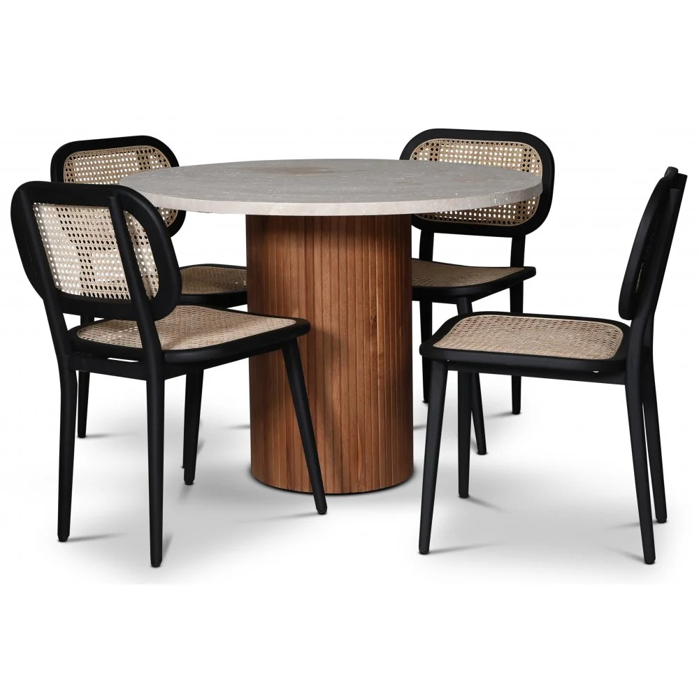 Skånska Möbelhuset Decibel Runt Matbord Ø105 Cm - Valnöt / Travertin 4 Skånska Möbelhuset Decibel Runt Matbord Ø105 Cm - Valnöt / Travertin - Bild 2