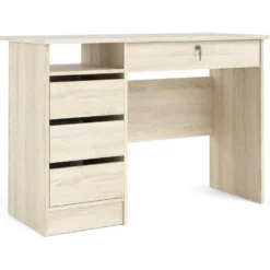 Skånska Möbelhuset Function Plus Skrivbord Med 3 Lådor 109,3 X 48,5 Cm - Ek