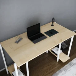 Skånska Möbelhuset Academy Skrivbord 125,2 X 60 Cm - Vit/ek -Stolar affär 252faad909af080f4eba66ed042b97043a